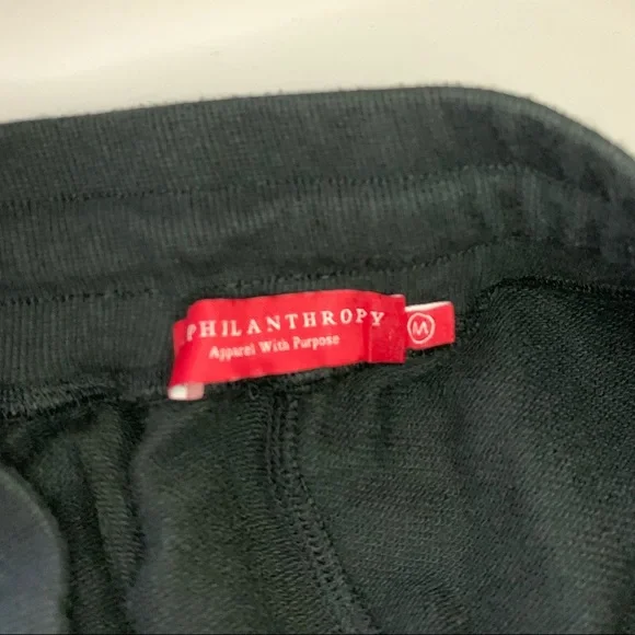n:philanthropy Au Revoir Black Night Joggers, M